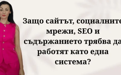Защо сайтът, социалните мрежи, SEO и съдържанието трябва да работят като една система?